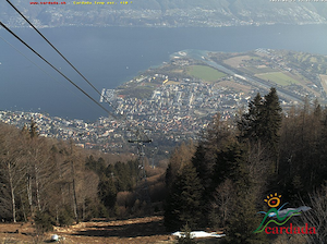 Webcam Cardada - Blick auf Locarno und den Lago Maggiore