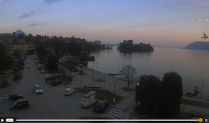 Webcam Verbania Pallanza Blick auf das Ufer und den See